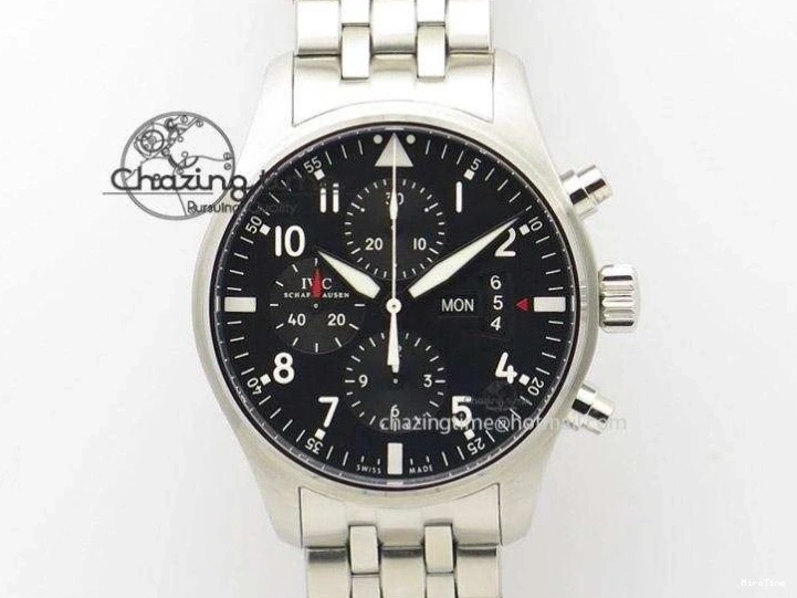 MIROTIME 0108 Portugieser Chrono  42 IW390406 RG ZF 1:1 Best Edition Blue Dial on Brown Leather Strap A Durable 7129